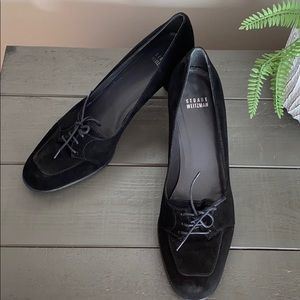 Stuart Weitzman Black Suede Heels